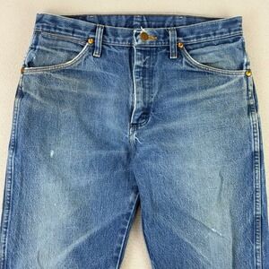 Wrangler Jeans 13MWZ Mens 33x29 Cowboy Cut Faded Distressed Whiskers Y2K Rodeo